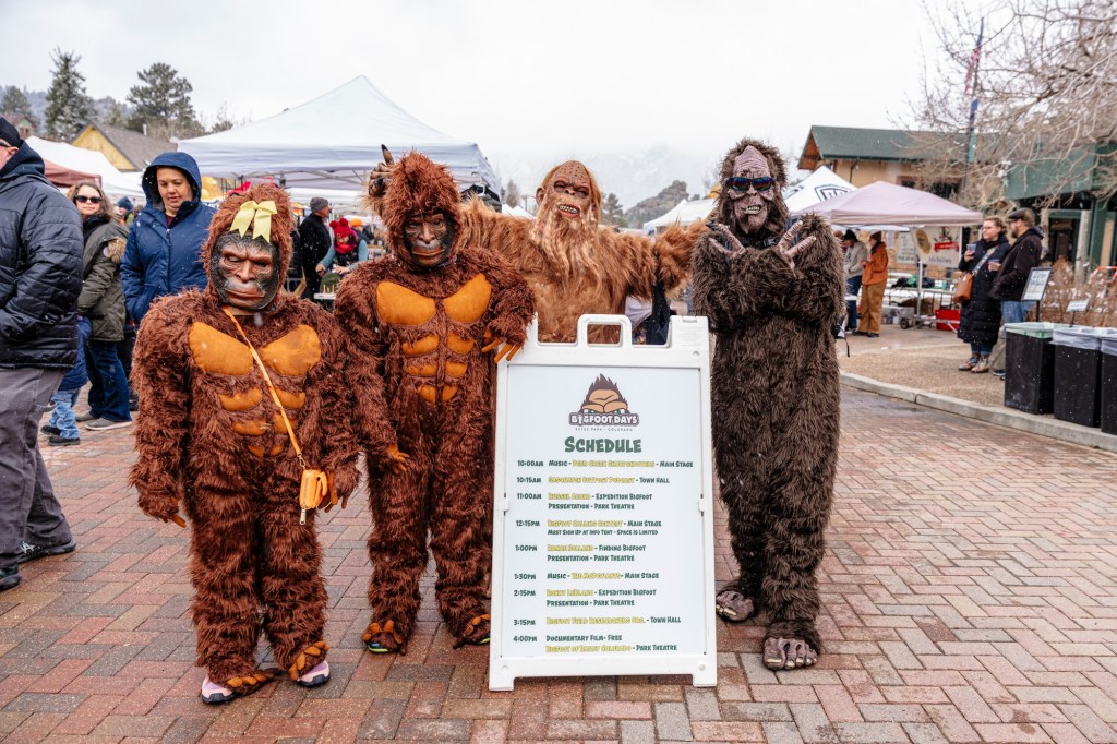 Bigfoot Days Festival, Estes Park, April 25, TV celebrities, Front Range musicians