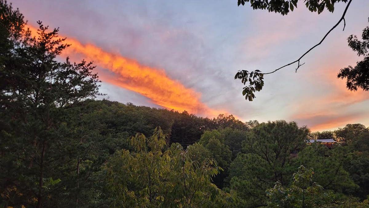 Tennessee sunset on Keith W.'s patio.