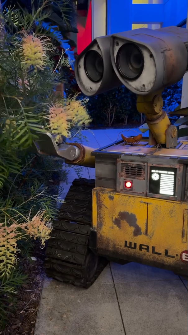 WALL-E and EVE Arrive at Pixar Place Hotel