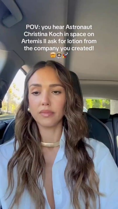 Jessica Alba freaks out after NASA Astronaut requests her brand’s lotion from space: Something out of my wildest dreams.... Honest in space. What?! Christina sending you all the Honest lotion when you’re back on Earth - and I hope you found it up there!