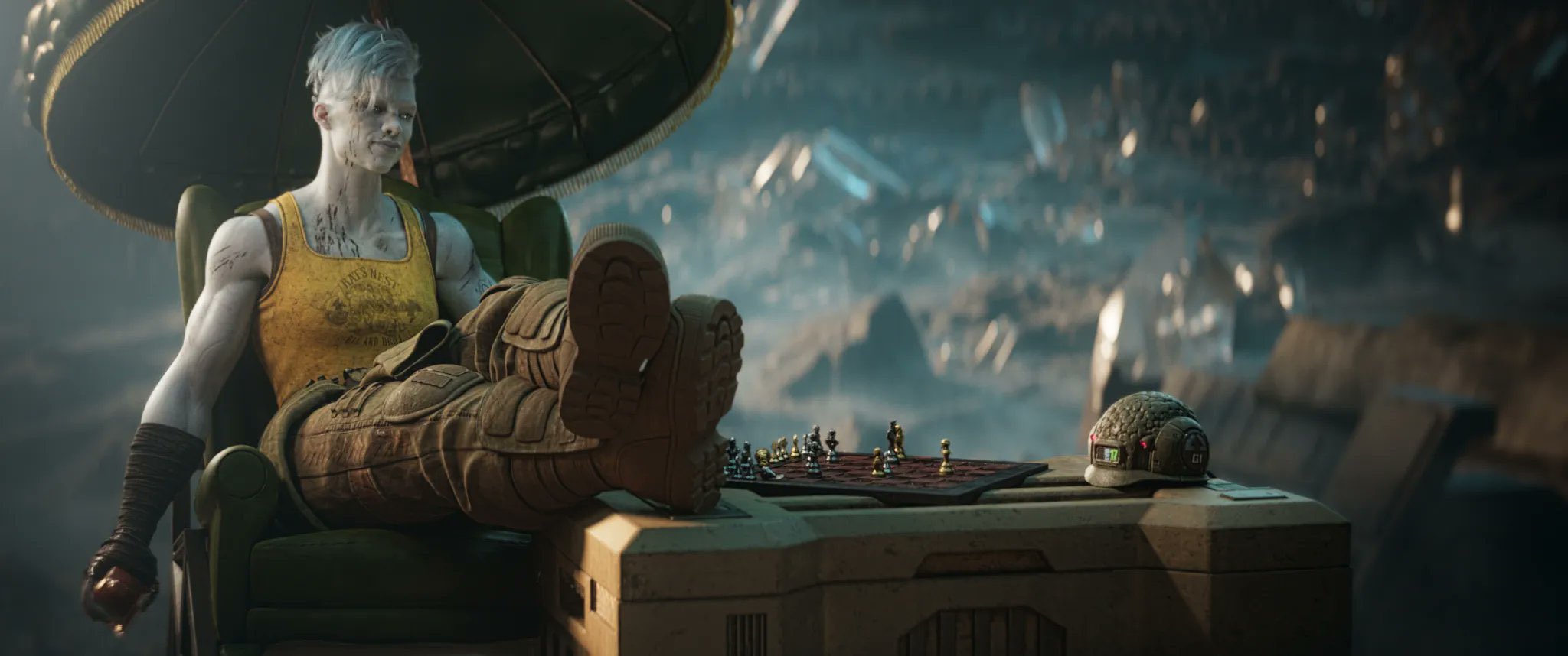 Image from Rogue Trooper movie made using Unreal Engine 5