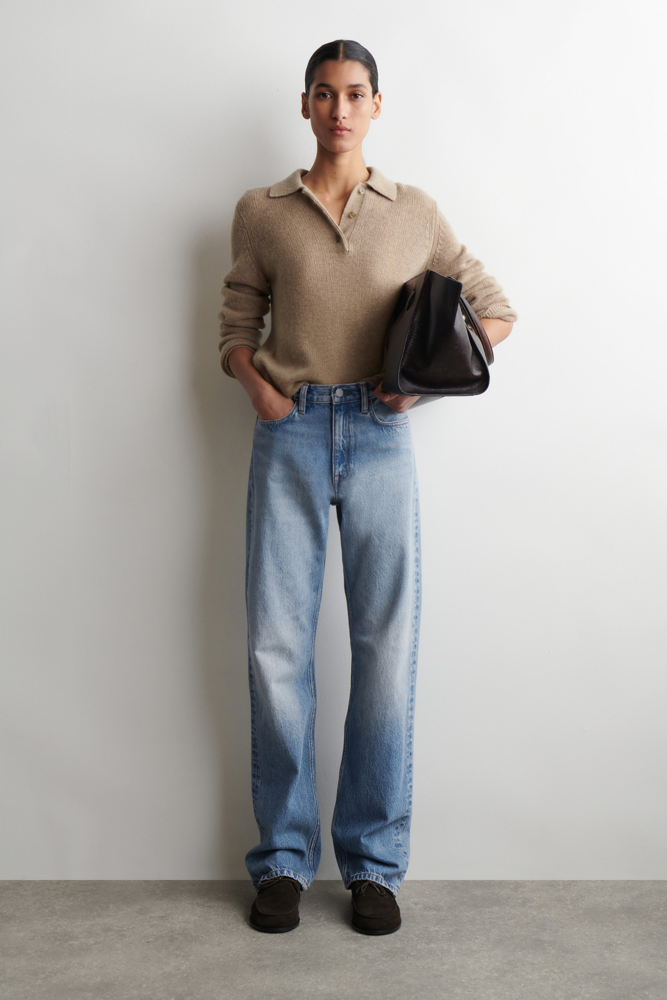Chord Straight-Leg Jeans