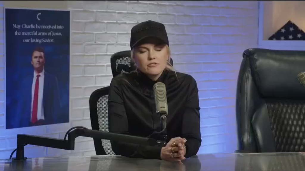 Erika Kirk says Candace is directly accusing her of being involved in her husband’s assassination. She’s fed up with the comedy skits mocking her: “I have comedians dressing up in whiteface, I have people saying I’m not fit to be CEO, and I have Candace Owens claiming I murdered my husband.”