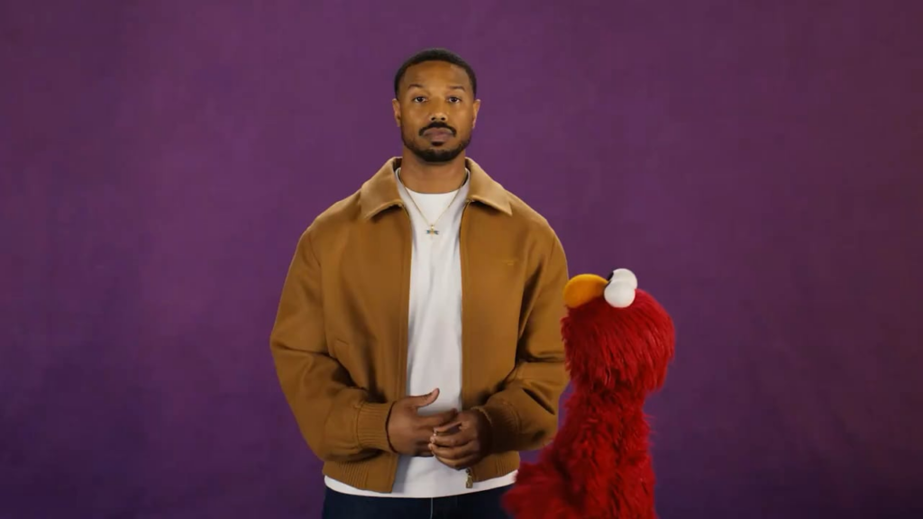 Elmo and Michael B. Jordan agree that asking questions and making connections is the best way to learn about new cultures, music, food and so much more