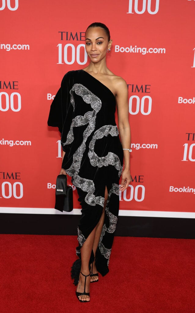 Zoe Saldaña attends the 2026 TIME100 Gala 