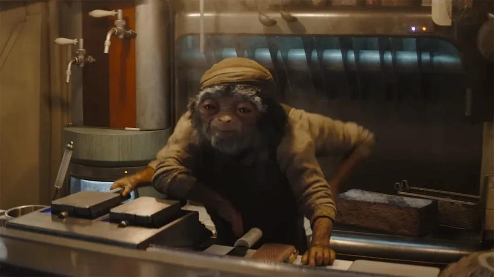  An alien food vendor voiced by Martin Scorsese in The Mandalorian & Grogu trailer. 