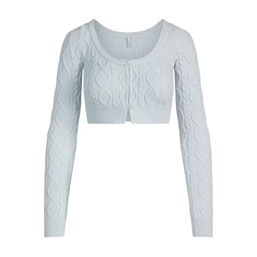 <p>Sweater Knit Crop Cardigan</p>