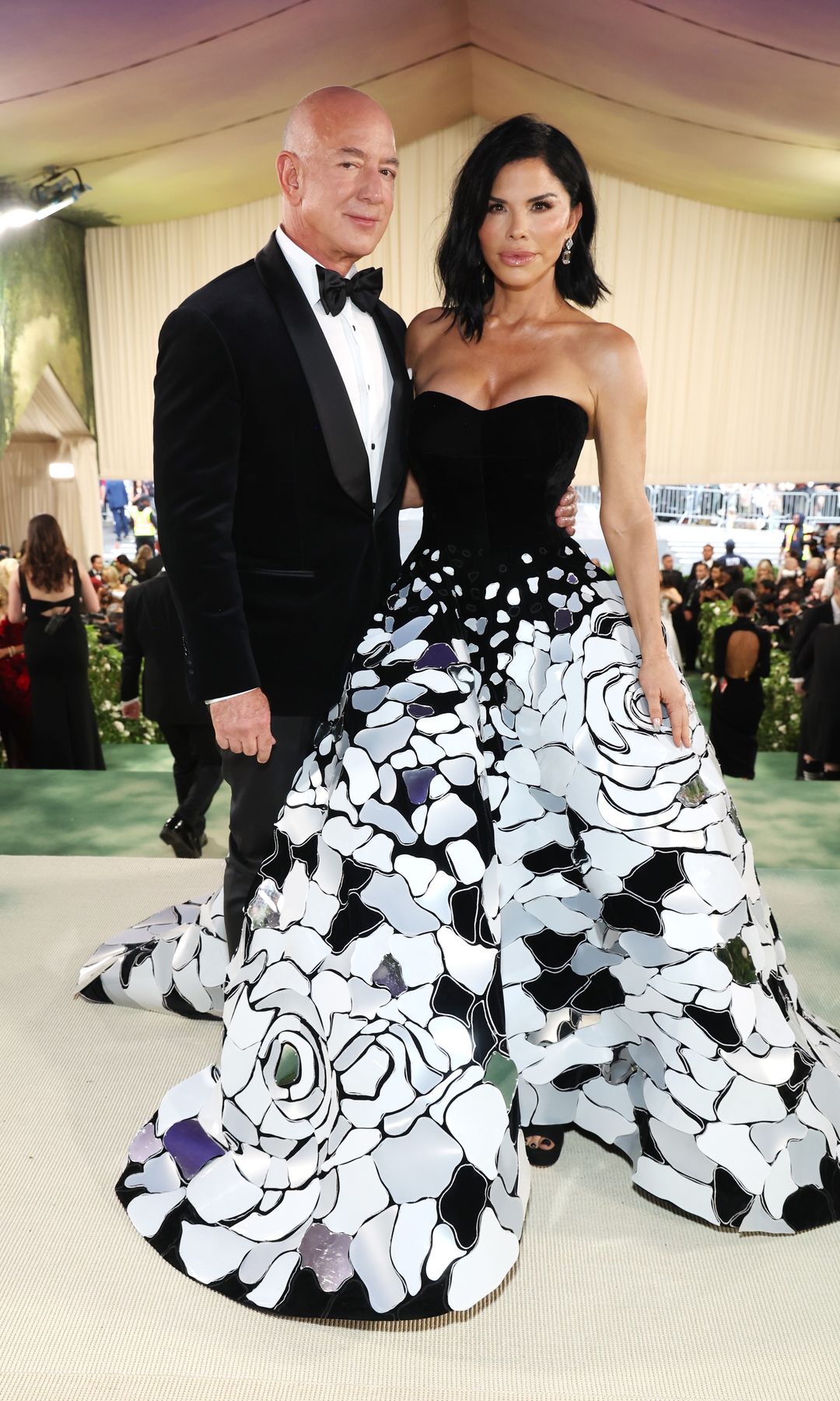 Jeff Bezos and Lauren Sanchez Bezos at the 2024 Met Gala celebrating "Sleeping Beauties: Reawakening Fashion"