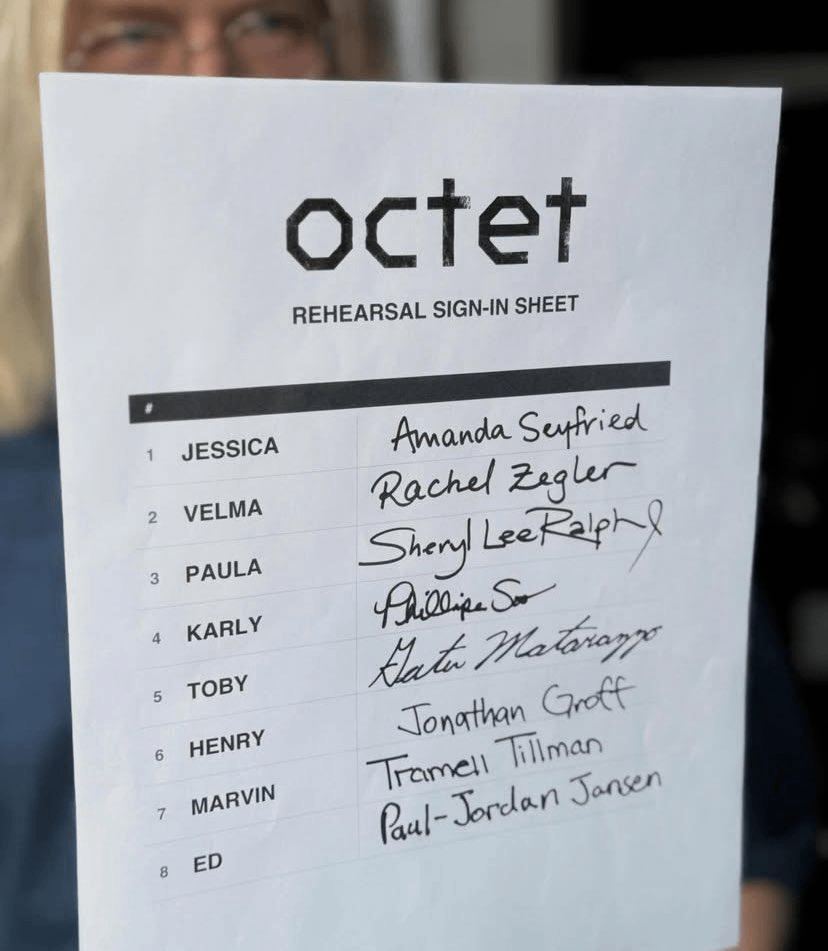 The cast for Lin-Manuel Miranda's "Octet" is stacked: Amanda Seyfied, Rachel Zegler, Sheryl Lee Ralph, Phillipa Soo, Gaten Matarazzo, Jonathan Groff, Tramell Tillman, & Paul-Jordan Jansen