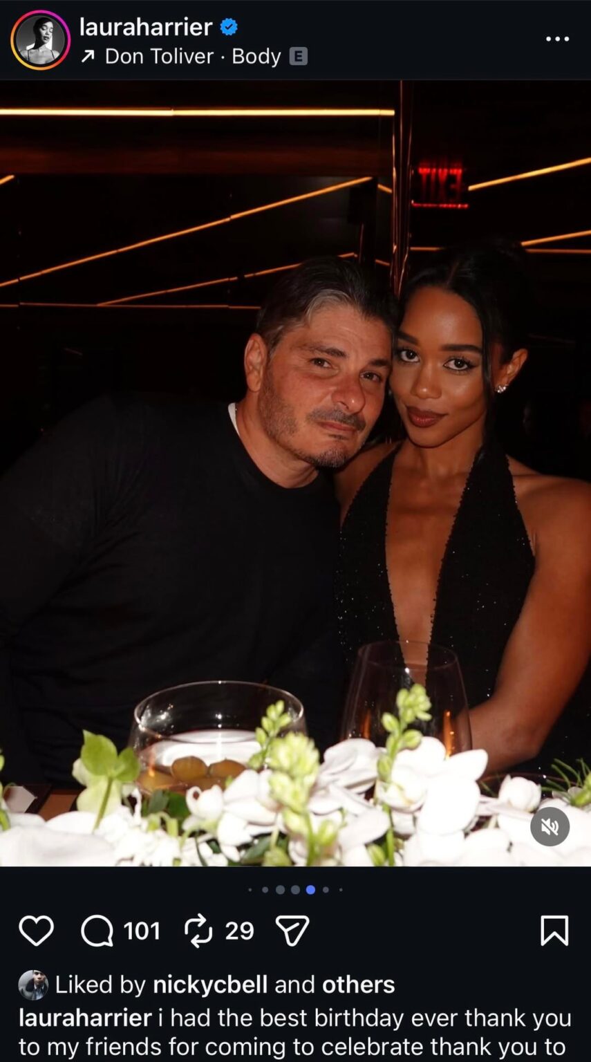 Laura Harrier seemingly launches her new boyfriend Helly Nahmad on Instagram in a post for her birthday, Nahmad is a shady socialite and art dealer condemned (and pardoned by Donald Trump) for gambling in 2014