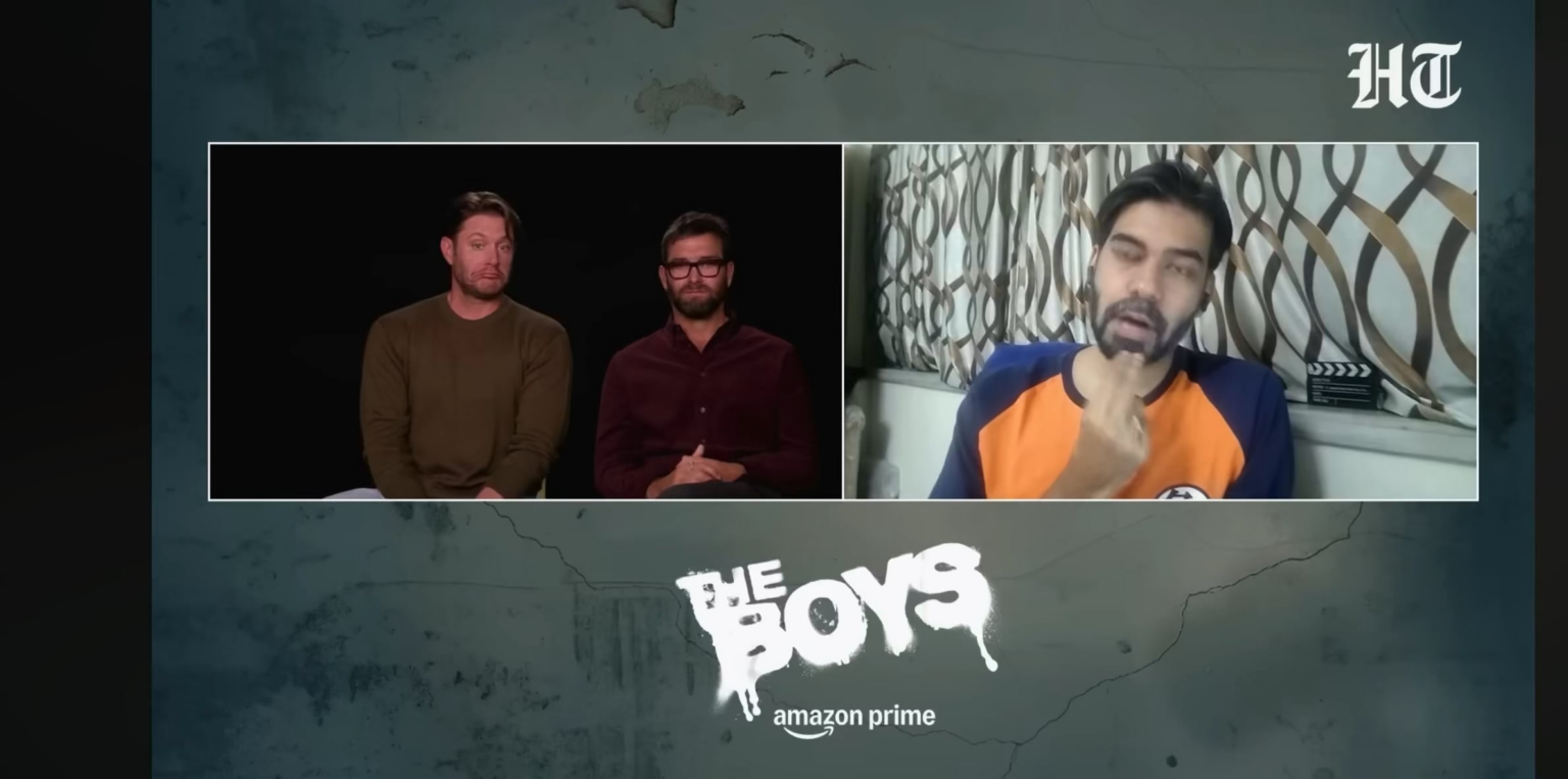 Anthony Starr’s reaction to Jensen Ackles’ bald head during a Hindustan Times interview is going viral