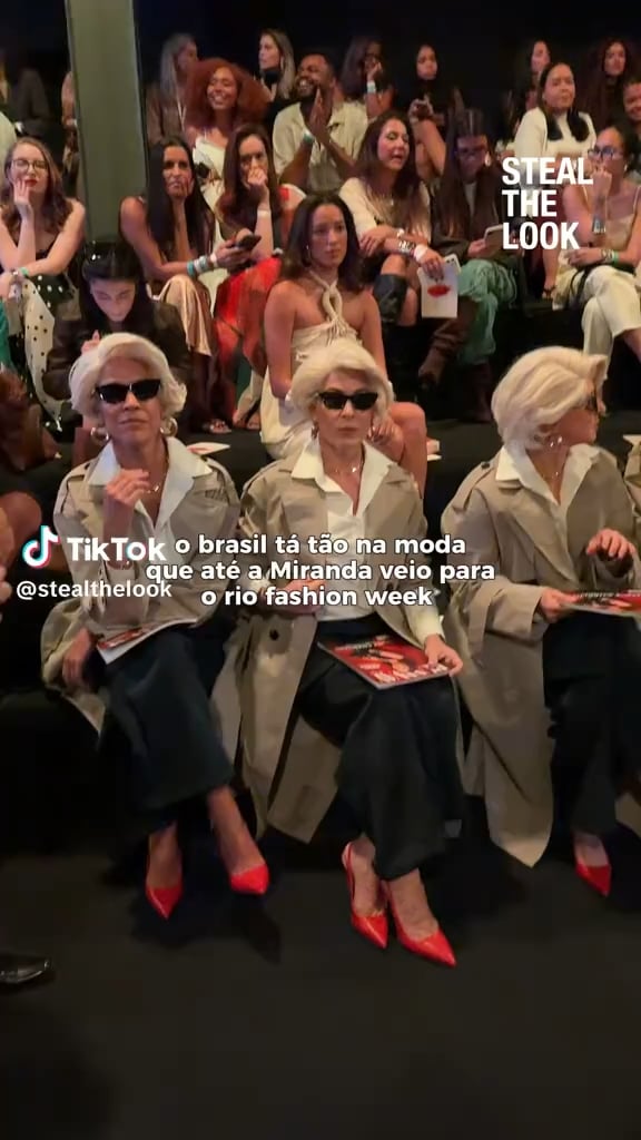 Rio Fashion Week had a whole row of Miranda Priestlys in attendance