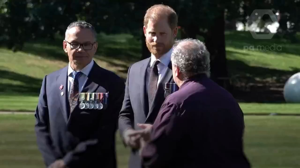 Duke of Sussex takes part in Aboriginal smoking ceremony