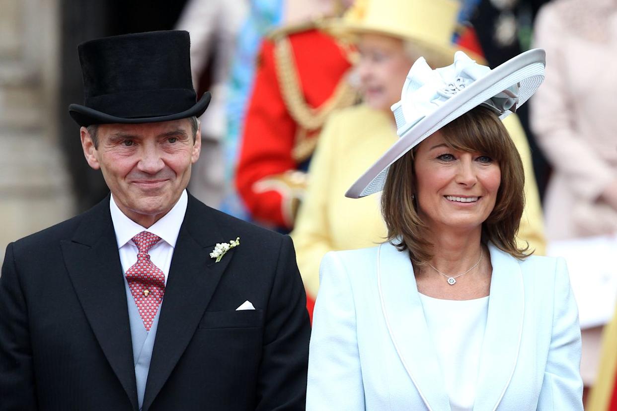 Michael and Carole Middleton at William and Kate's wedding on April 29, 2011.Credit: Getty Images