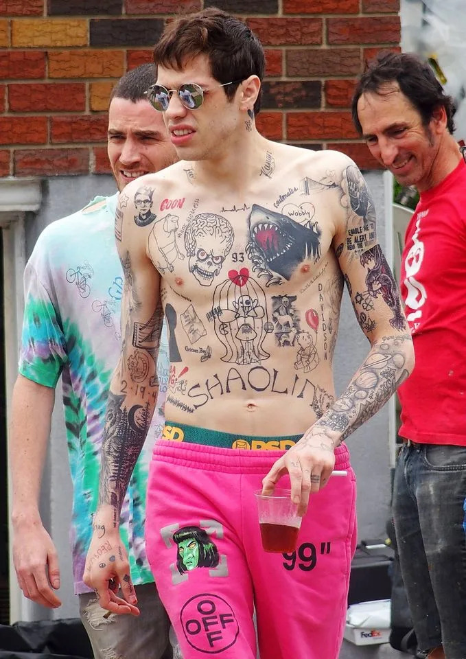 Pete Davidson heavily-tattooed in 2019Credit: Bobby Bank/GC Images
