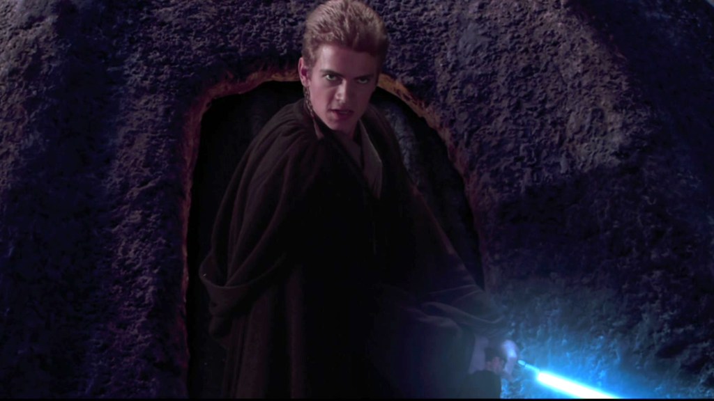 Anakin Skywalker killing Tusken Raiders in Star Wars: Attack of the Clones