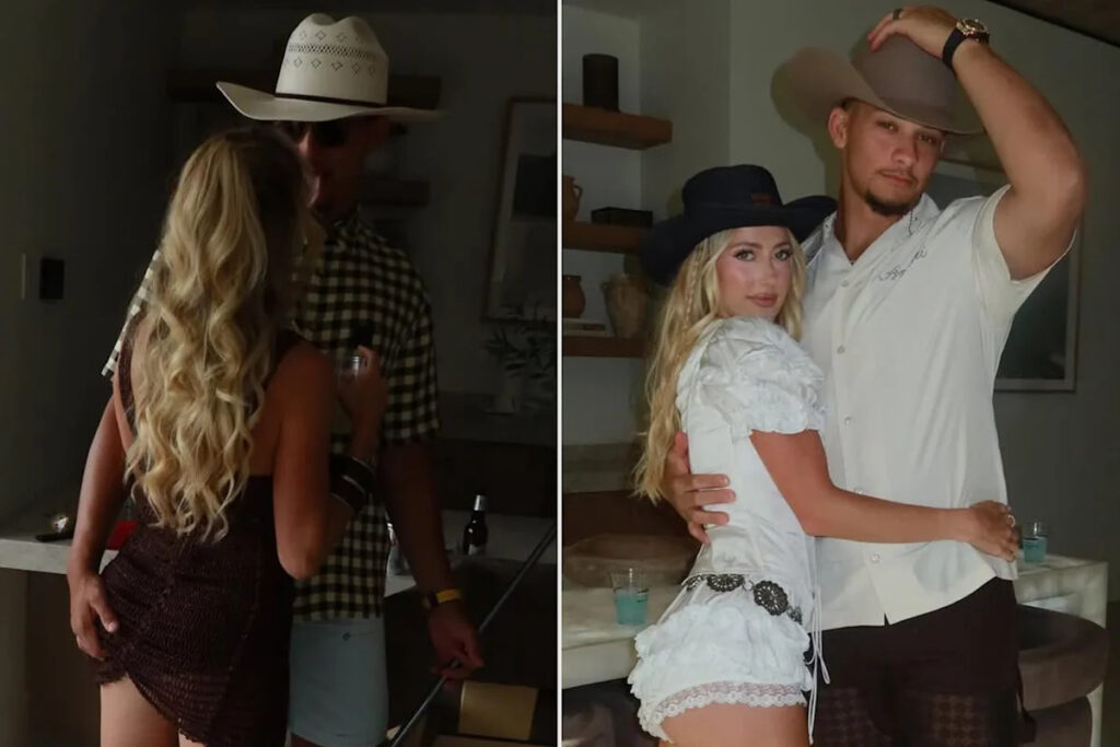 Patrick Mahomes Cheekily Grabs Wife Brittany's Butt in Loved-Up Photos from Stagecoach 2026