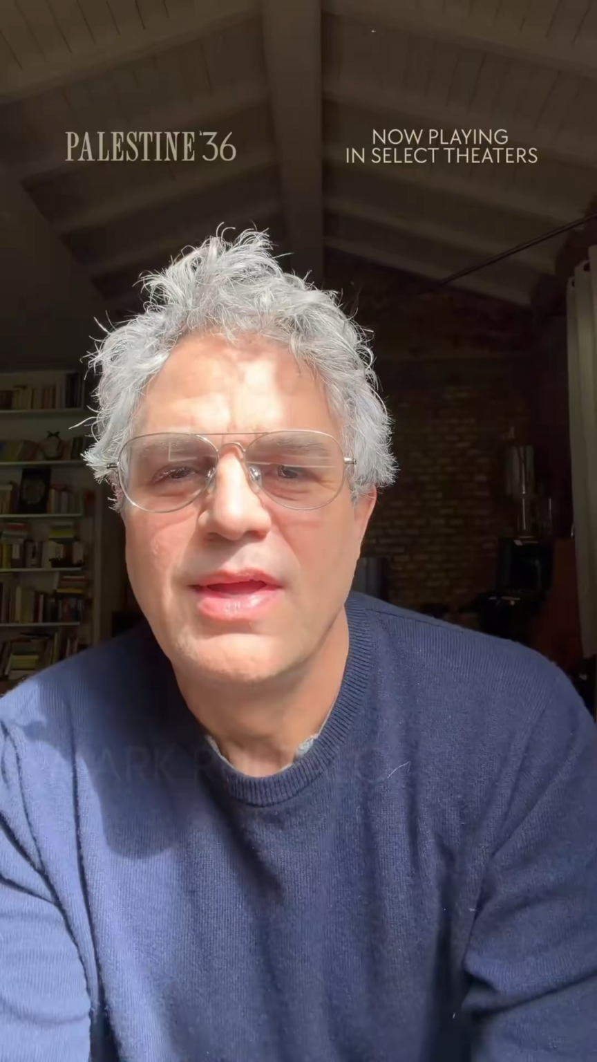 Mark Ruffalo: "Palestine ‘36 is an amazing piece of filmmaking"