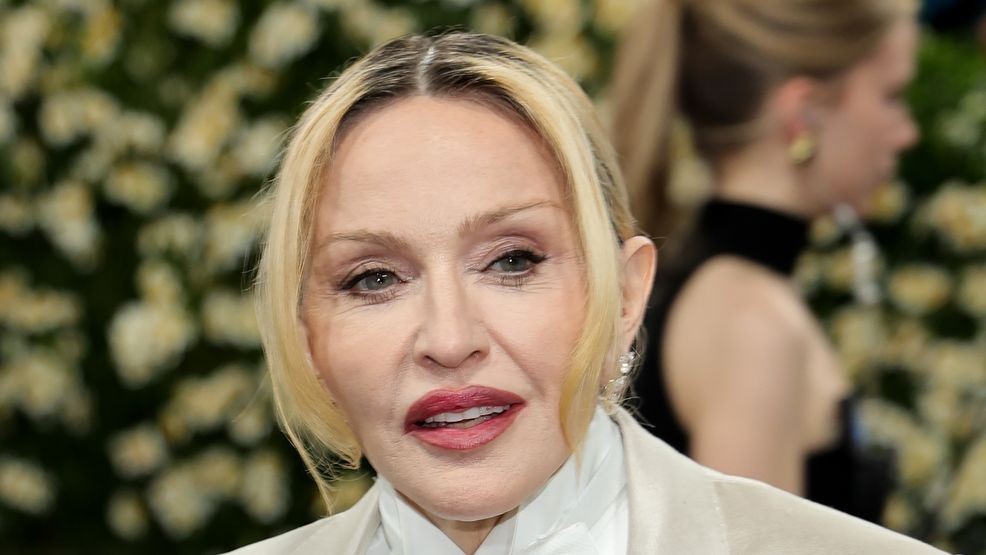 NEW YORK, NEW YORK - MAY 05: Madonna attends the 2025 Met Gala Celebrating "Superfine: Tailoring Black Style" at Metropolitan Museum of Art on May 05, 2025 in New York City.  (Photo by Savion Washington/Getty Images)