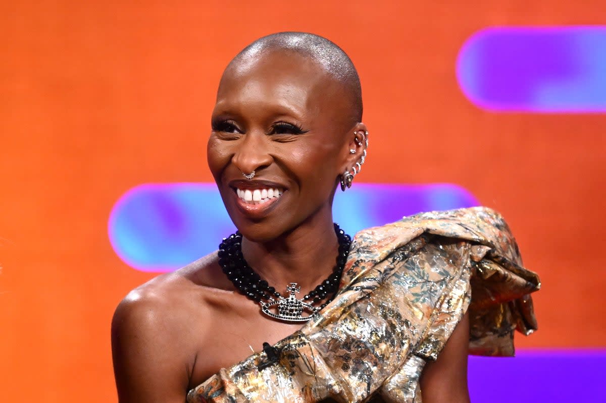 Wicked star Cynthia Erivo is running the TCS London Marathon in aid of The Kings Trust and Shameless Fund (PA)