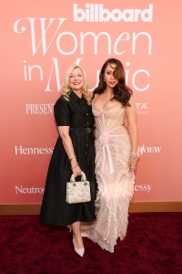 Elizabeth Matthews and Kali Uchis at the 2026 Billboard Women in Music held at Hollywood Palladium on April 29, 2026 in Los Angeles, California.
