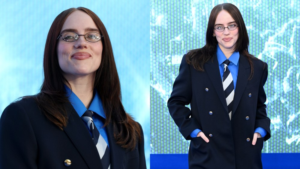 Billie Eilish wears Celine at the "Hit Me Hard And Soft: The Tour" U.K. premiere on April 28 in London.