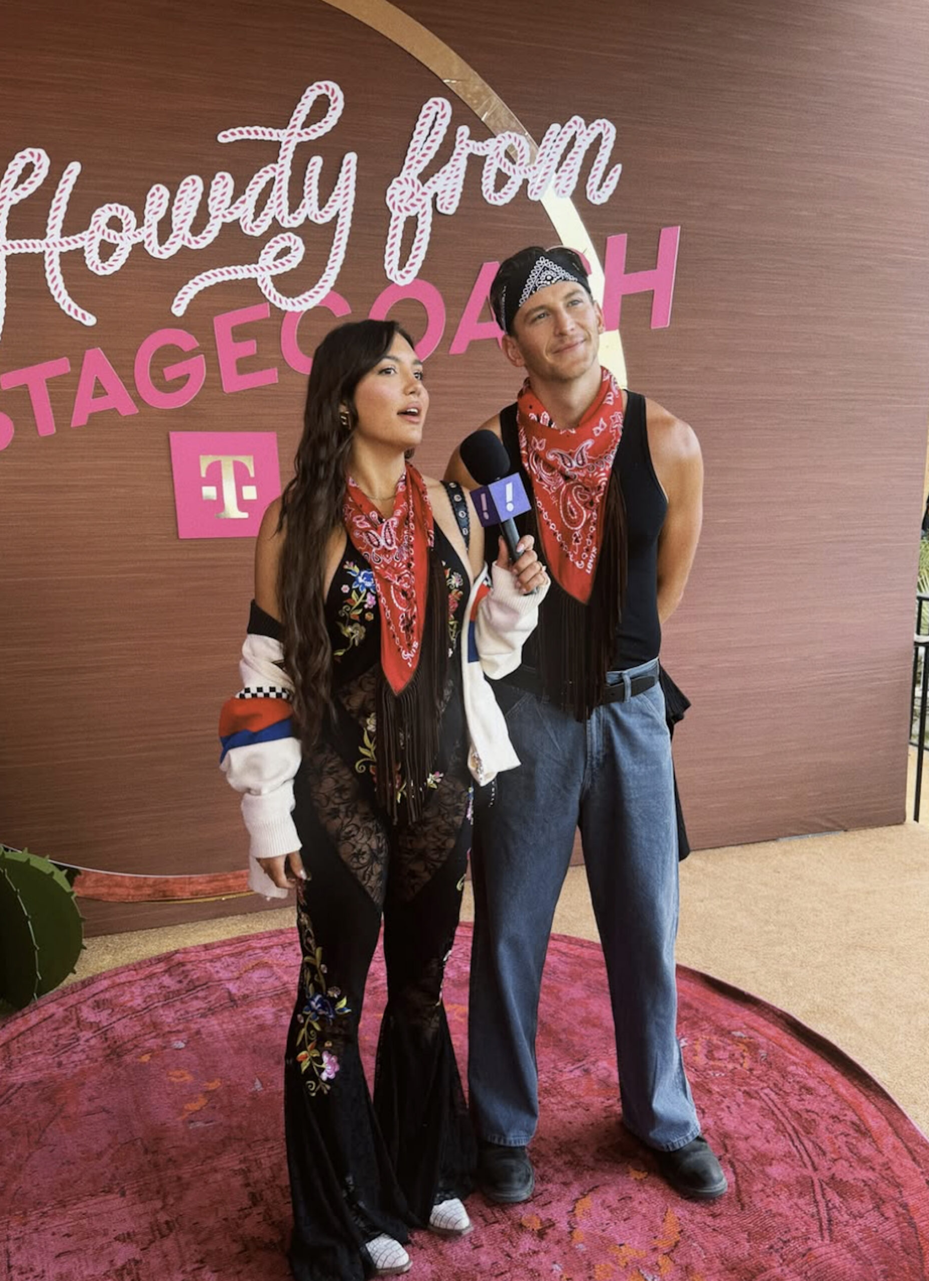 Blake Horstmann and Giannina Gibelli at Stagecoach 2026