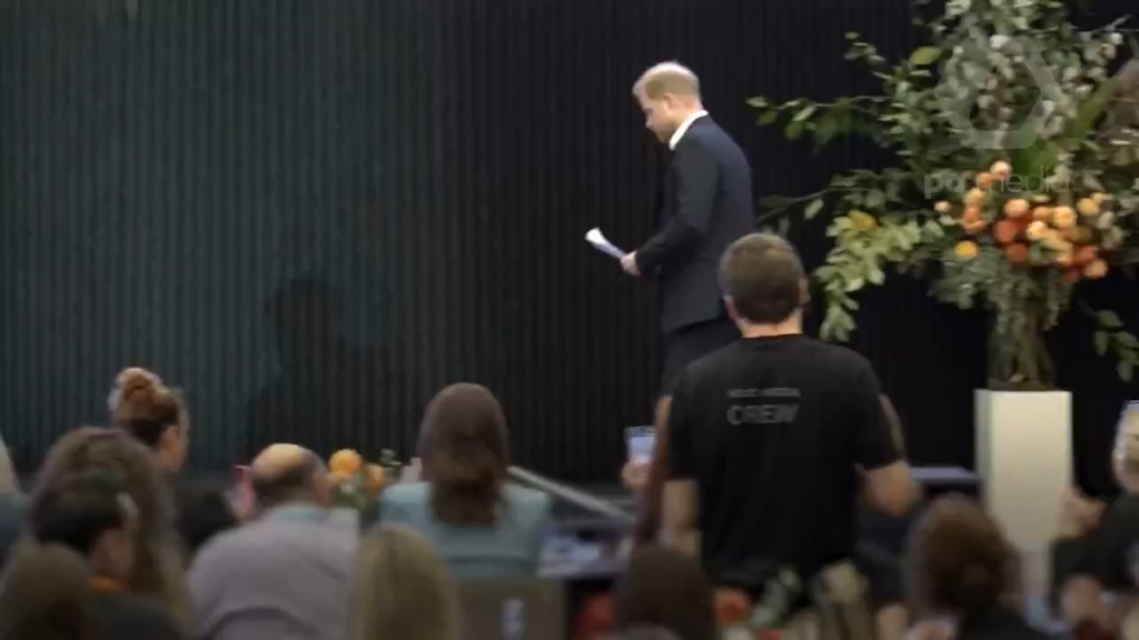 Prince Harry talks about feeling "lost, betrayed, and completely powerless" in summit speech