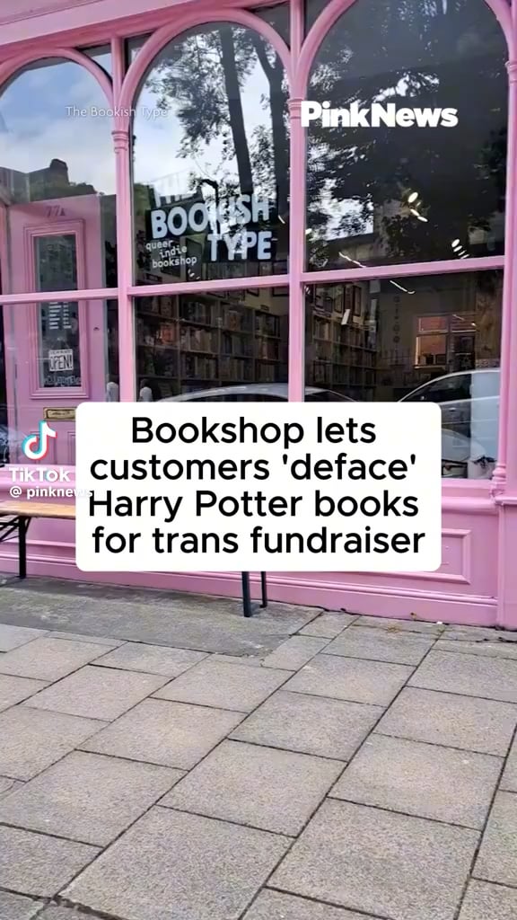 Trans-owned bookshop invites customers to deface JK Rowling's Harry Potter books as a fundraiser for healthcare for transgender people