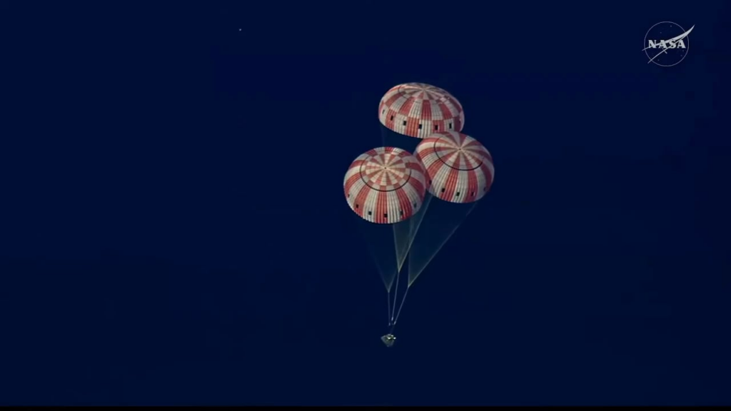 NASA’s Artemis II has successfully splashed down off the coast of San Diego at 8:07 PM EST, bringing Commander Reid Wiseman, pilot Victor Glover, mission specialist Christina Koch & mission specialist Jeremy Hansen back to Earth from their 695,081-mile, 9-day lunar flyby.
