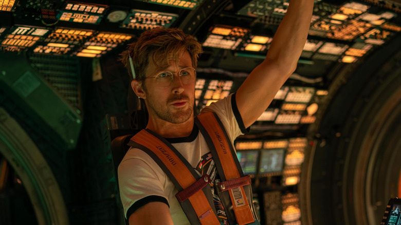 Ryan Gosling as Ryland Grace in the cockpit seat of the Hail Mary ship in Project Hail Mary