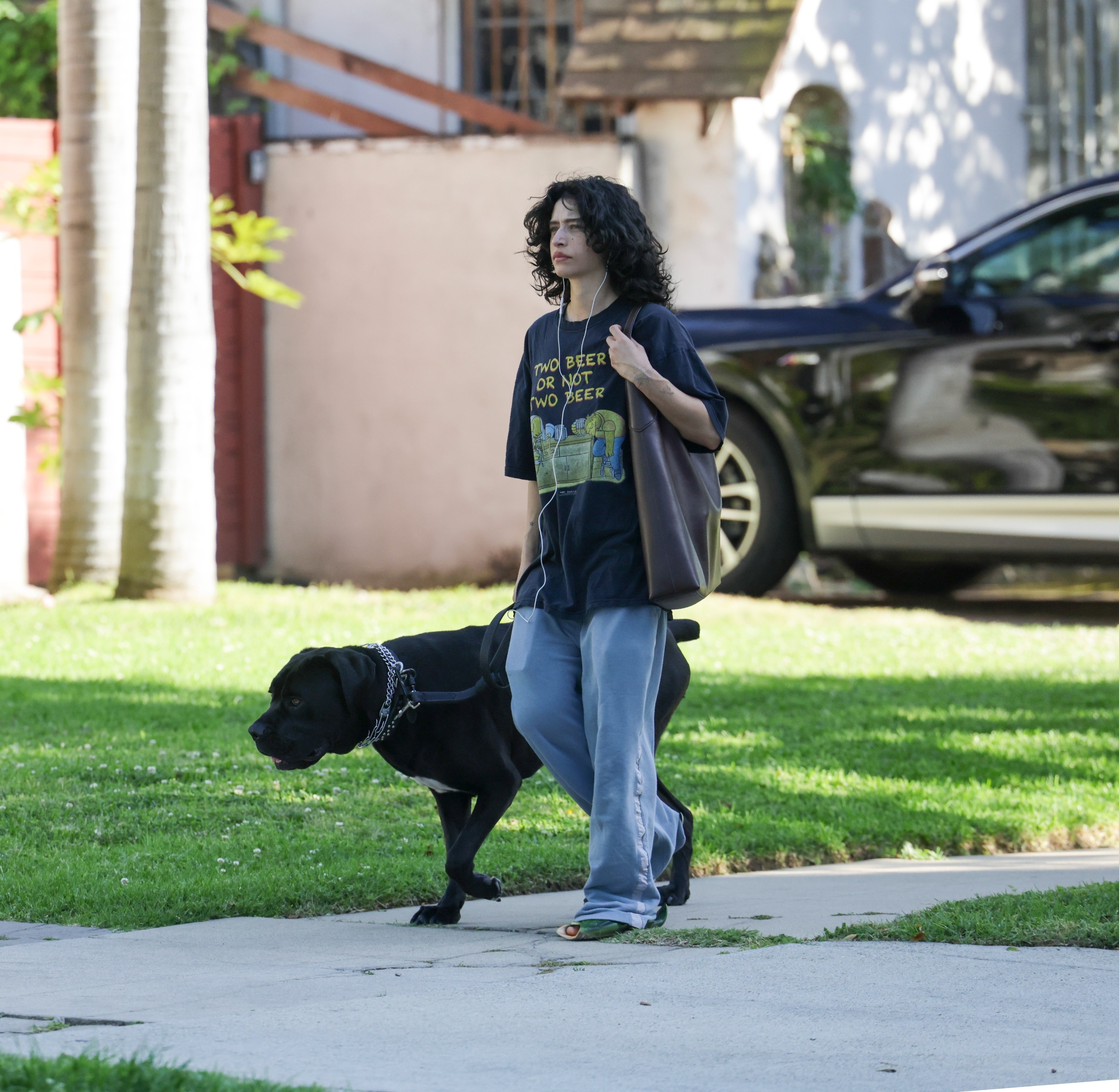 Odessa A'Zion wore the graphic tee trend with jeans