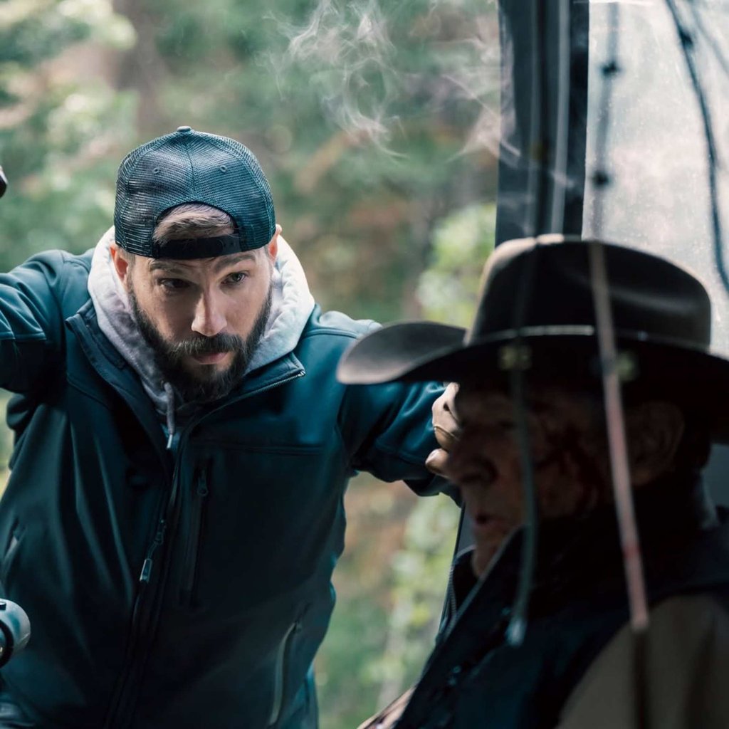 Logan Marshall-Green and Chris Mulkey in a scene from Marshals. Photo: @marshalscbs/Instagram