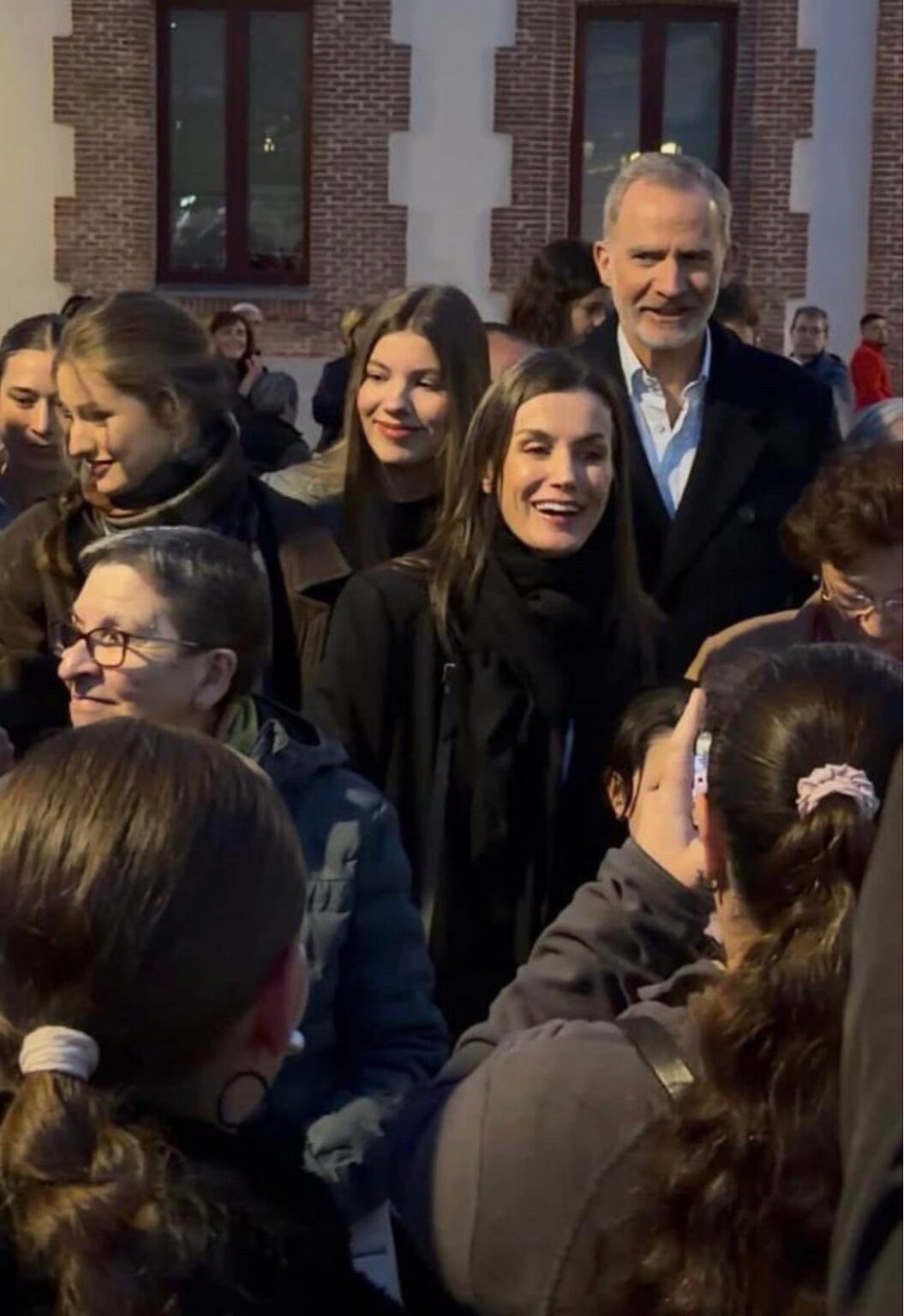 Spanish Royal family make a surprise appearance at the Procession of Silence in Carabanchel.