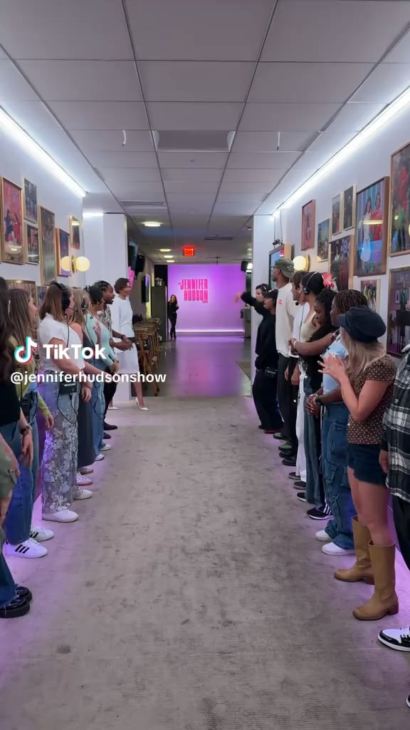 Zendaya goes through the Spirit Tunnel at The Jennifer Hudson Show!