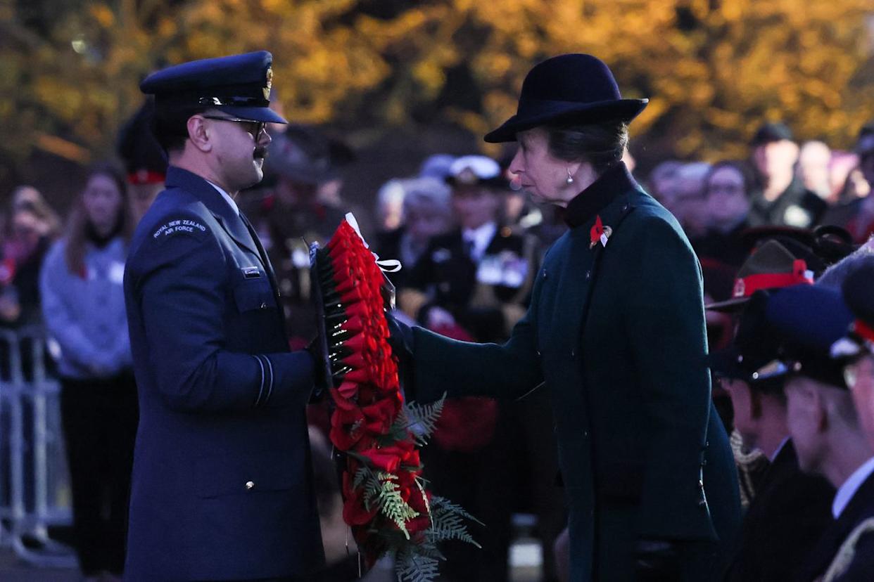 Princess Anne at Anzac Day commemorations on April 25, 2026.Credit: Getty