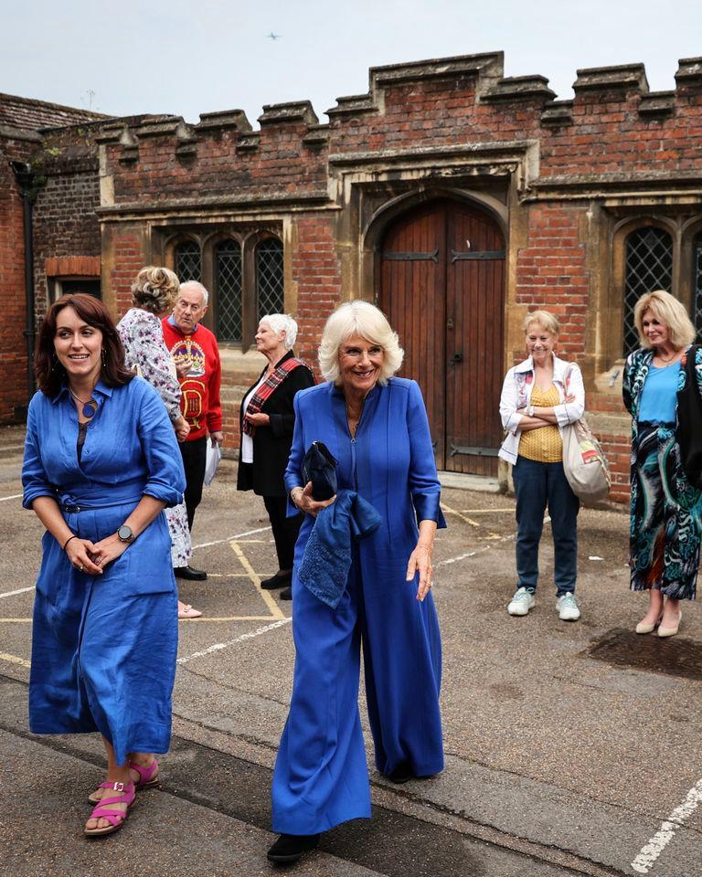 Queen Camilla arrives at a literary festival on June 11, 2023.Credit: Adrian Dennis - WPA Pool/Getty Images