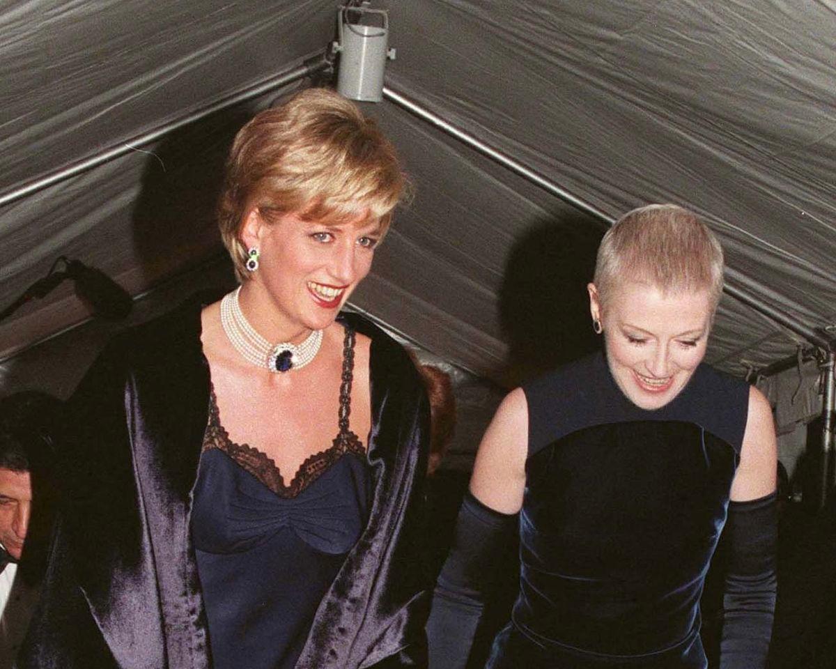 Princess Diana and Liz Tilberis at the Met Gala in December 1996.Credit: Anwar Hussein/WireImage