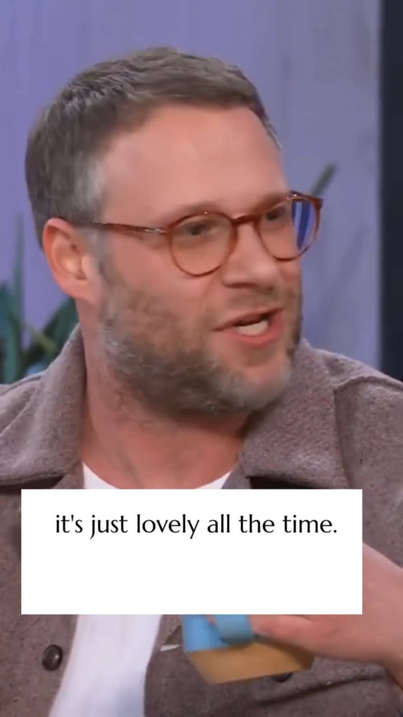 Seth Rogen on the joy of not having kids
