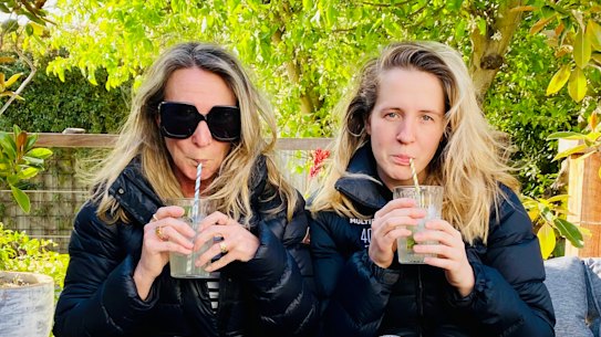 Kate Halfpenny and daughter Sadie.