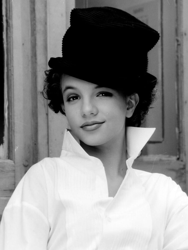 Britney Spears photographed by David Baren three years before her debut (1995)