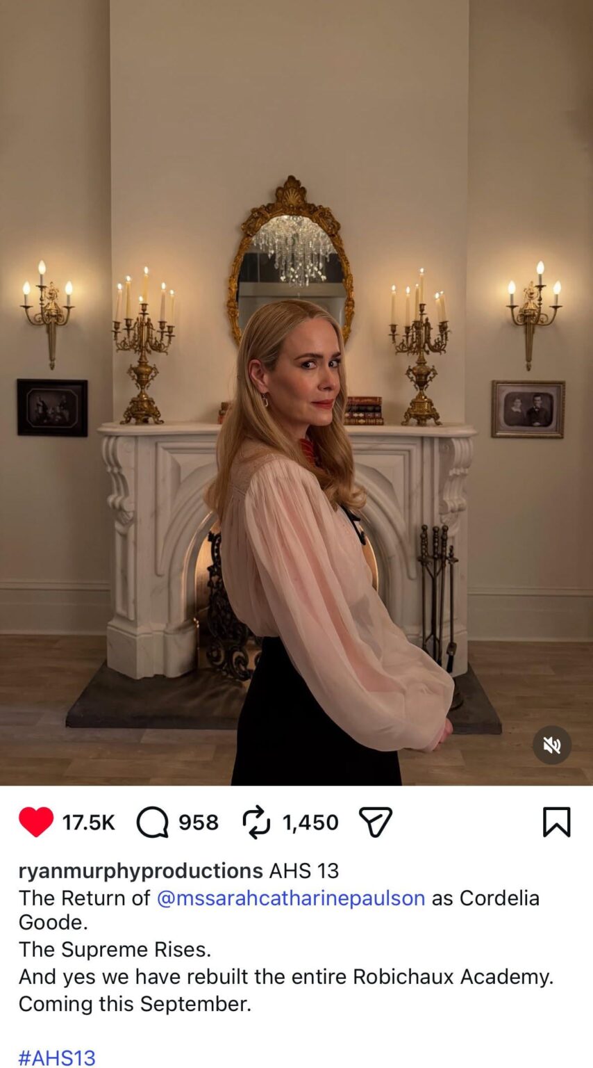 Ryan Murphy confirms AHS S13 is a return to Coven and premieres in September