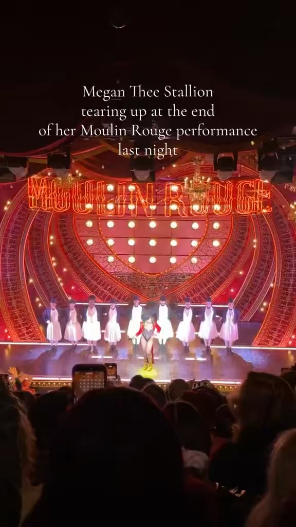 Megan Thee Stallion tears up on stage after Moulin Rouge performance amidst break up with serial cheater ex Klay Thompson