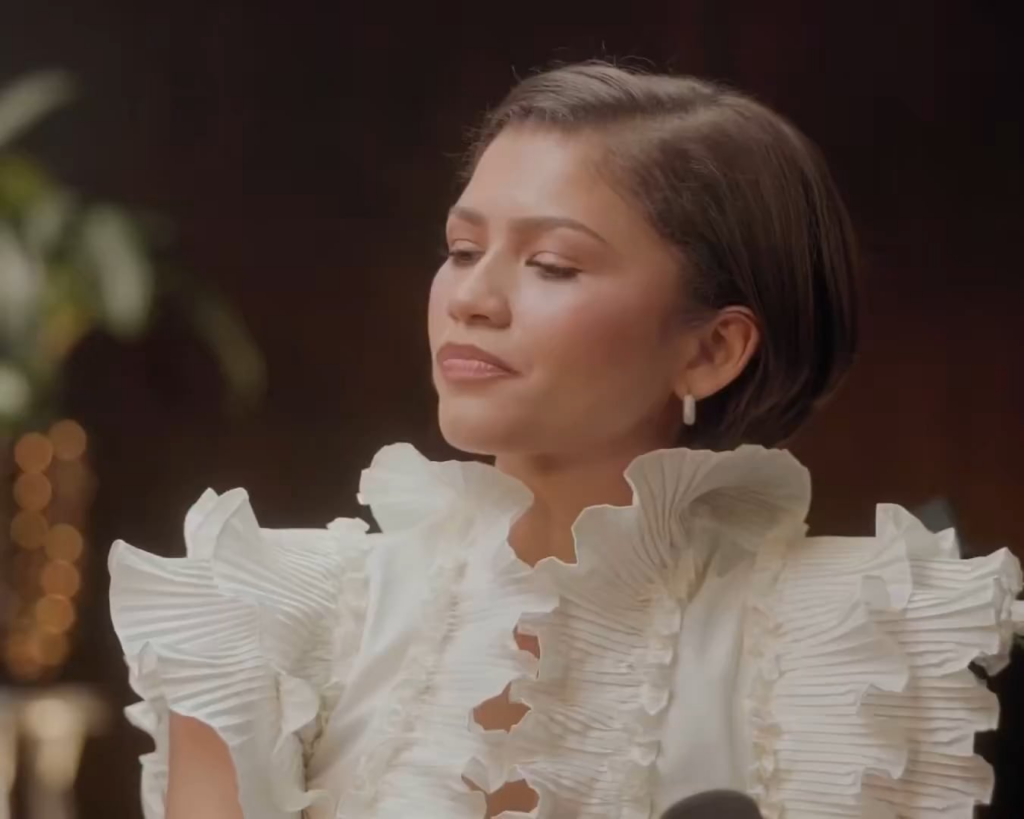 Zendaya on the parasocial relationship that the public has with her & Tom Holland: "There is a level of parasocial investment in my personal relationship — I am aware that I am a public person and so is he — but in a lot of ways I also am a very private person"