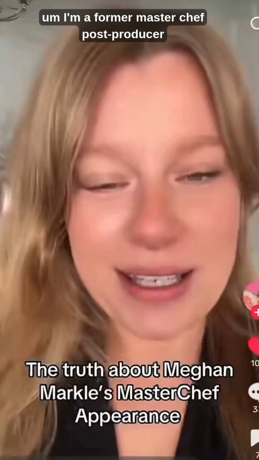 Former Master Chef Australia post producer shares gossip from Meghan's appearance on the show, staffer said she was really good at judging, a 'normal human' and only brought an entourage of two