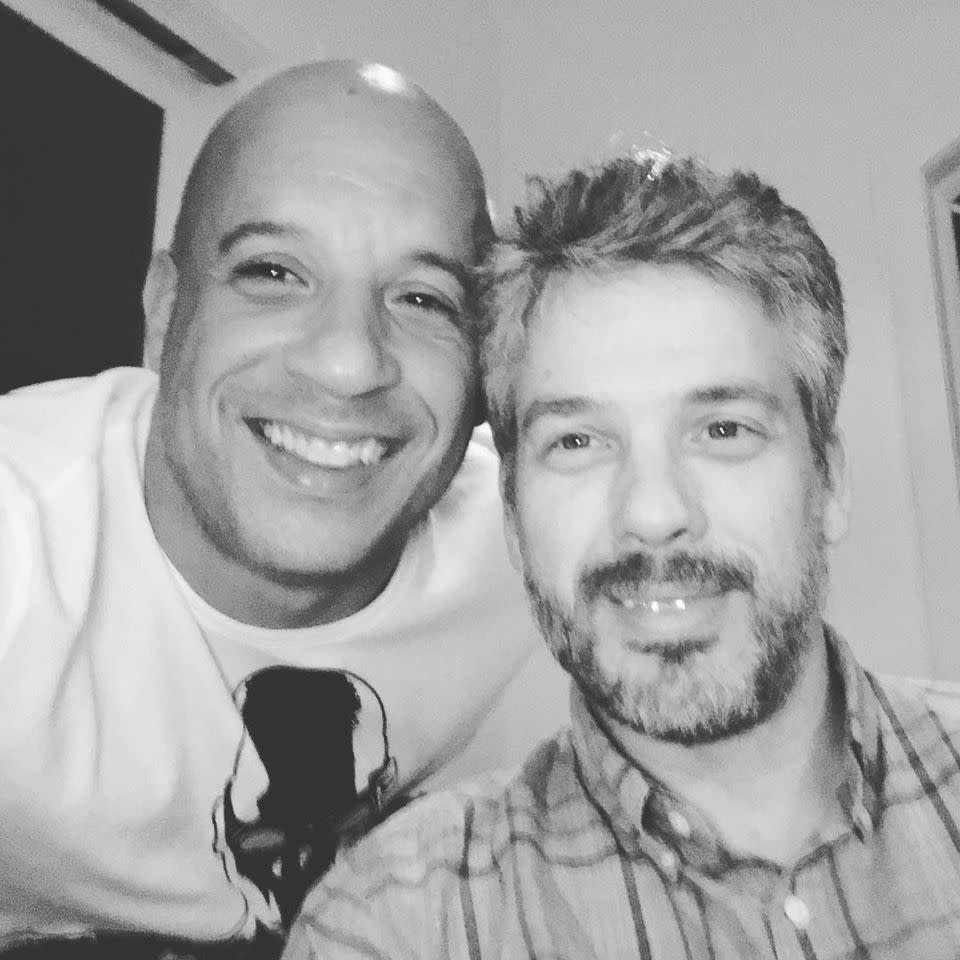 Vin Diesel (left) and Paul Vincent in a photo shared on Instagram on July 18, 2016Credit: Vin Diesel Instagram
