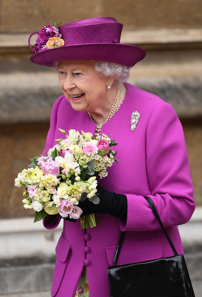 Queen Elizabeth on April 1, 2018.Credit: Getty