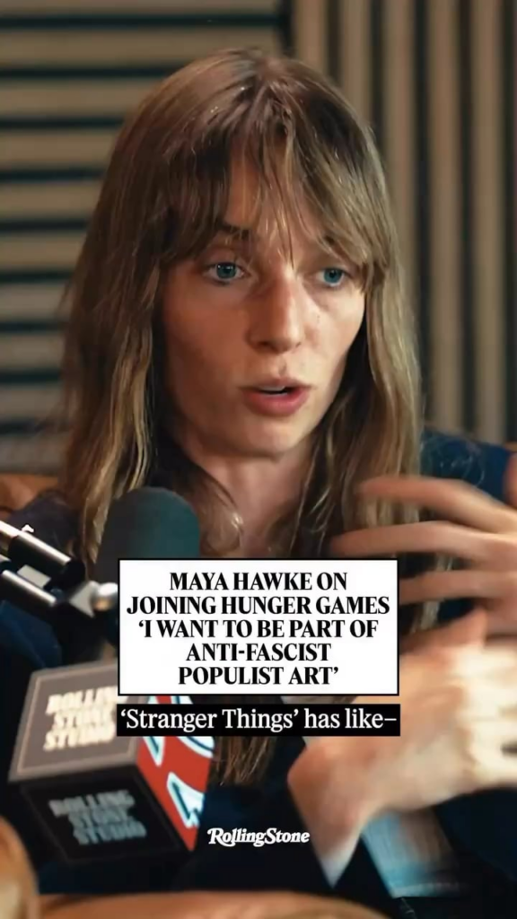 Maya Hawke on joining Hunger Games “I want to be part of anti-fascist populist art”