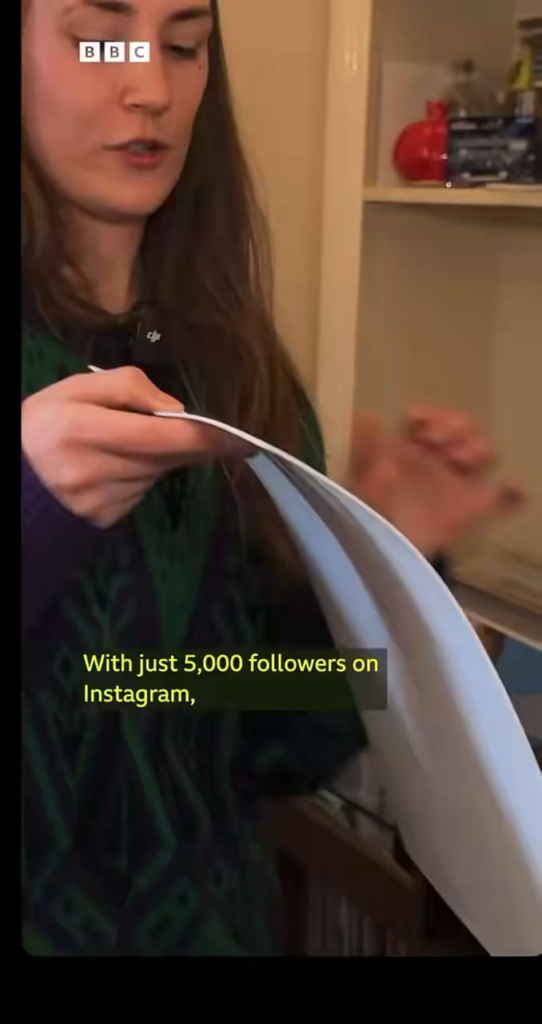 Bristol small artist Sylvie Baker interviewed by the BBC after her art was purchased by Billie Eilish : “I wasn’t sure what to do with my career, whether to keep pursuing it”