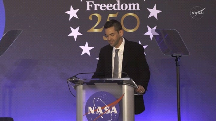 The Artemis II crew receives a rousing welcome at NASA’s Johnson Space Center, Houston, where Commander Reid Wiseman remarks, "It's a special thing to be a human and it's a special thing to be on planet Earth."